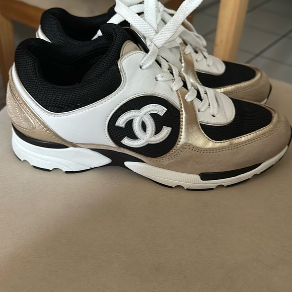 Chanel sneakers - worn one time! Extremely hard to find - Picture 1 of 5